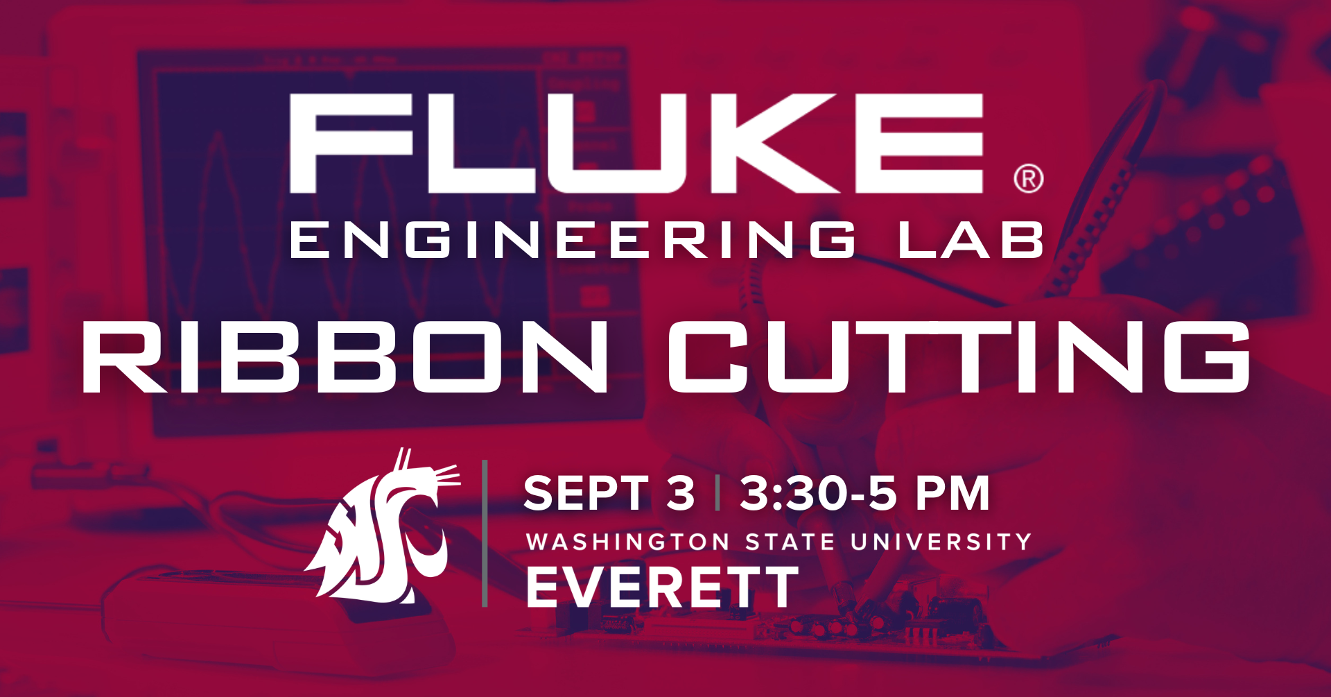 fluke engineering lab ribbon cutting wsu everett
