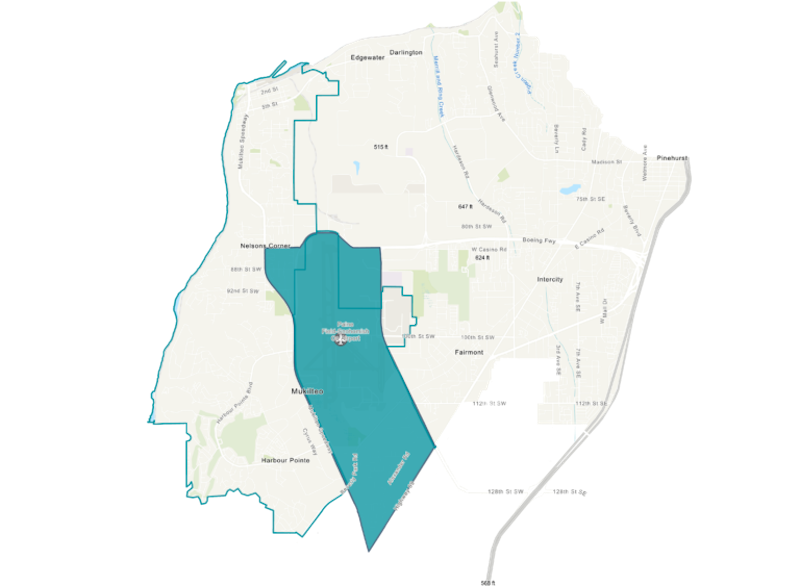 Paine Field map